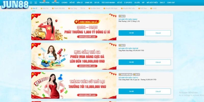Giới thiệu nhà cái Jun88 4 Jun88 cung cấp rất nhiều lợi ích cho người chơi